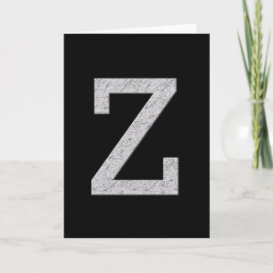 Carte Lettre monogramme Z