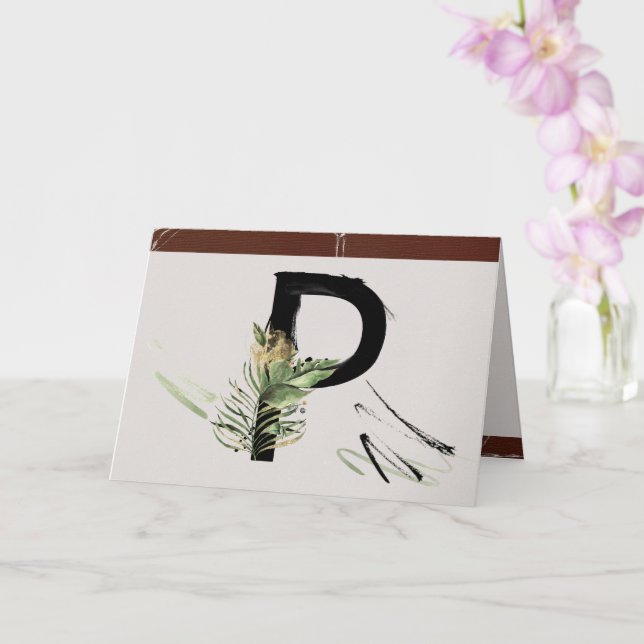 CARTE LETTRE PEINTURE HAUTE-FORÊT PÂTISSERIE P MONO (Orchidée)