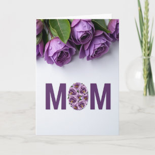 Carte Lettre pour Maman Florale