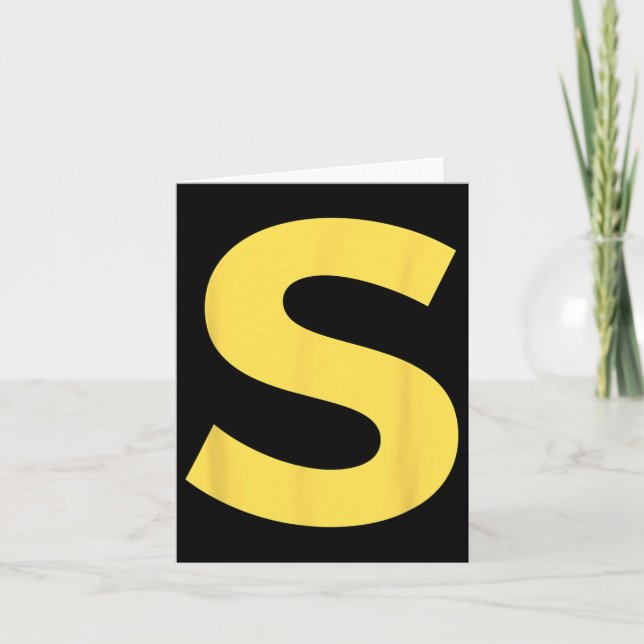 Carte Lettre S Funny Group Correspondant Costume Hallowe (Devant)