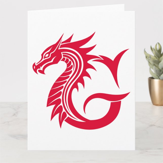 Carte LETTRE STYLÉE DE Dragon G, Alphabet DE Dragon, Mon (Petite plante)