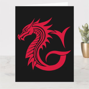 Carte LETTRE STYLÉE DE Dragon G, Alphabet DE Dragon, Mon