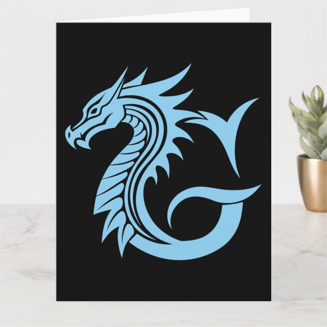 Carte LETTRE STYLÉE DE Dragon G, Alphabet DE Dragon, Mon (Petite plante)