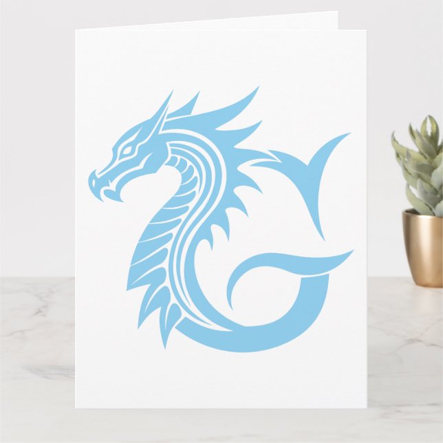 Carte LETTRE STYLÉE DE Dragon G, Alphabet DE Dragon, Mon (Petite plante)
