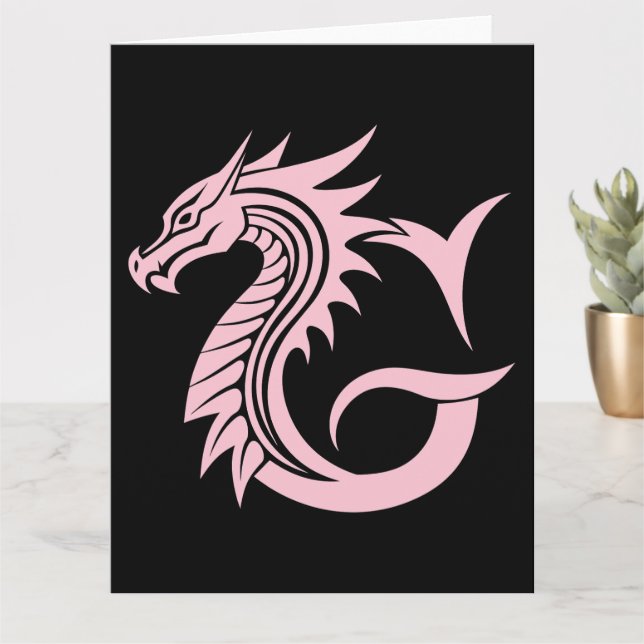 Carte LETTRE STYLÉE DE Dragon G, Alphabet DE Dragon, Mon (Petite plante)