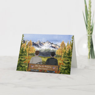 Carte Lettres peintes de la maison, meilleur ami en camp