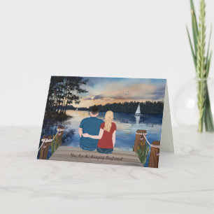 Carte Lettres Peintes De La Maison, Petit Ami En Camp D'