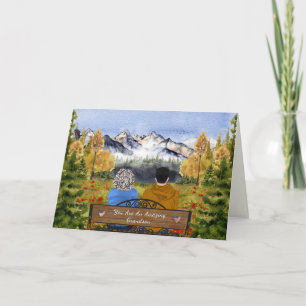 Carte Lettres Peintes de la Maison, Petit-Fils en Camp d