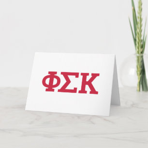 Carte Lettres Phi Sigma Kappa