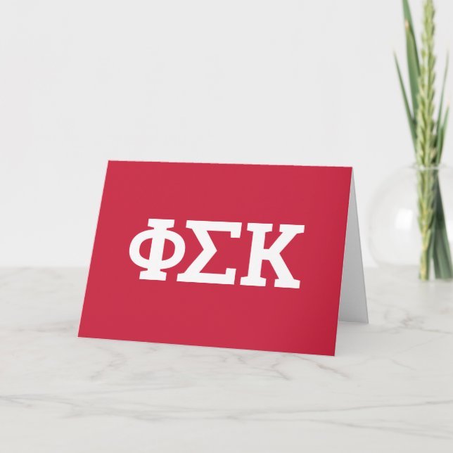 Carte Lettres Phi Sigma Kappa (Devant)