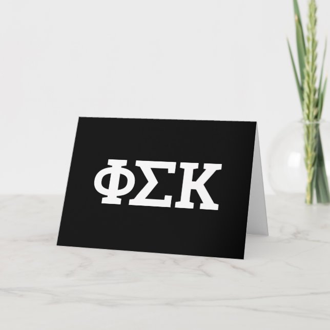 Carte Lettres Phi Sigma Kappa (Devant)