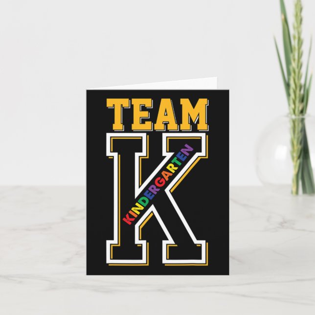 Carte L'Étudiant De La Maternelle K Retourne À L'École (Devant)