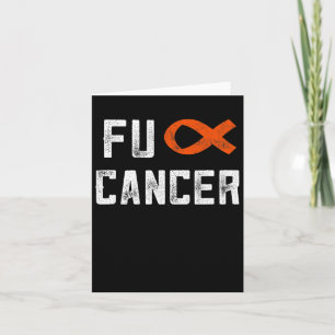 Carte Leucémie Cadeaux Pour Femmes Fck Cancer Chemo F Ca