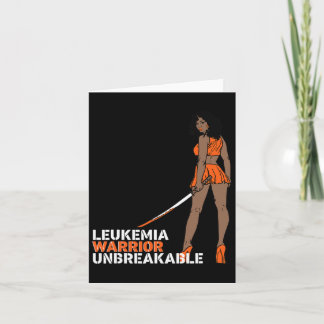 Carte Leucémie Guerrier Incassable Blood Cancer Awards