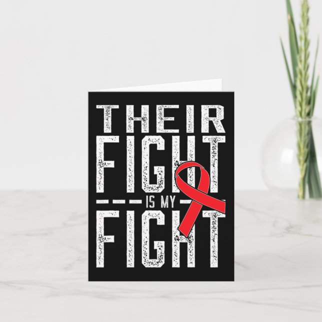 Carte Leur combat est Ma lutte Conscience du cancer du s (Devant)