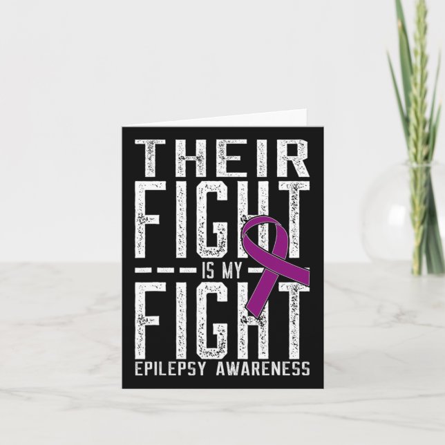 Carte Leur combat est mon combat Epilepsie de combat (Devant)