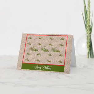 Carte Leurres de pêche à la mouche Joyeux Noël