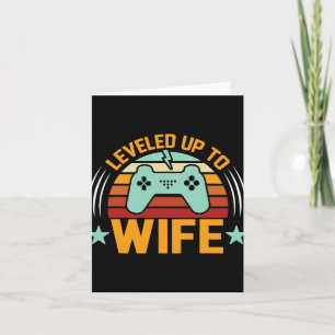 Carte Leveling Jusqu'À Femme Nouveau Marié Jeu Amusant J