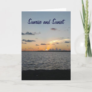 CARTE LEVER AU COUCHER DU SOLEIL/CHAQUE ANNIVERSAIRE HEU