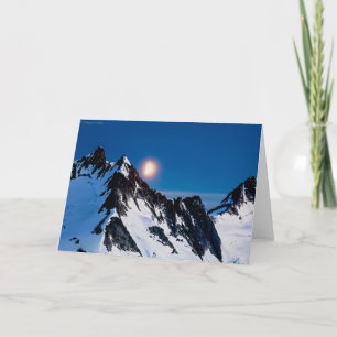 Carte Lever de la lune sur le champ de glace de Juneau -