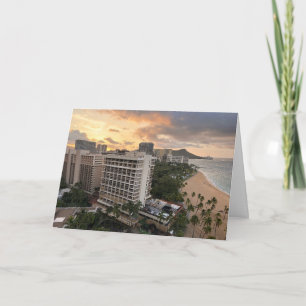 Carte Lever de soleil à Waikiki