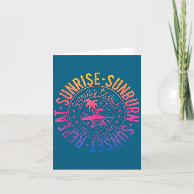 Carte Lever de soleil Coup de soleil Coucher de soleil R (Devant)