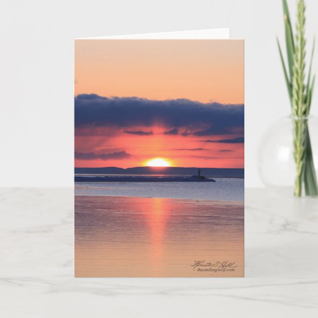 Carte Lever de soleil sur le mur (Devant)