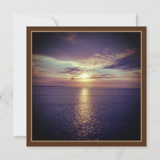 Carte Lever De Soleil Sur L'Océan - Croisière Europe (Devant)