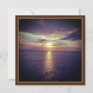 Carte Lever De Soleil Sur L'Océan - Croisière Europe