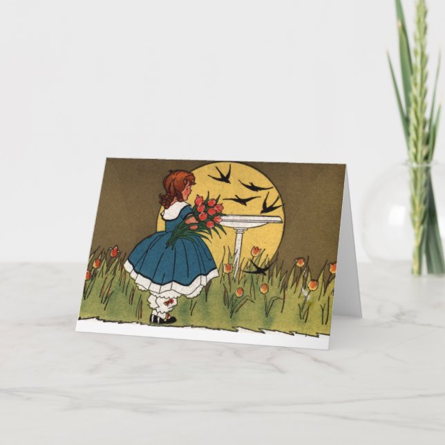 Carte Lever du soleil dans le jardin des tulipes (Devant)