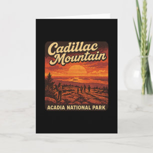 Carte Lever du soleil sur la montagne Cadillac dans le M