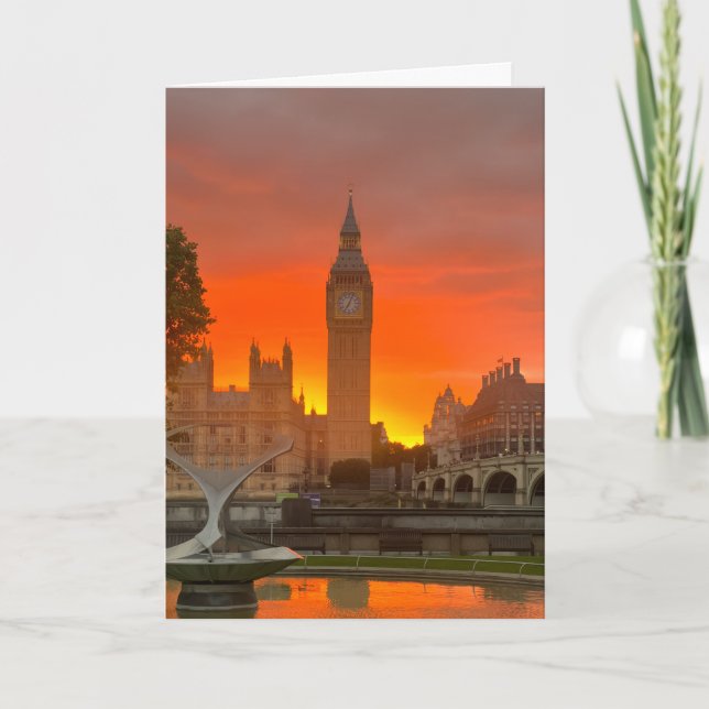 Carte Lever et coucher de soleil à Londres  (Devant)