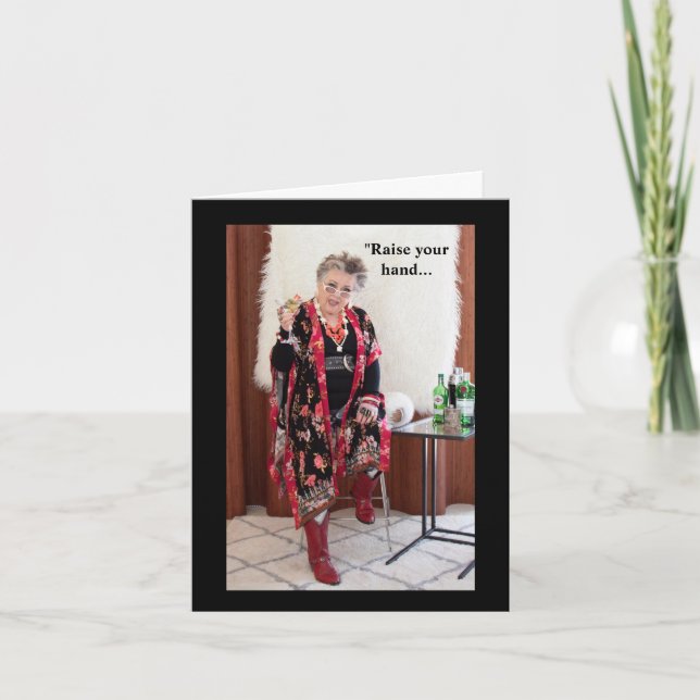 Carte Levez la main si vous pensez que le monde est fou (Devant)