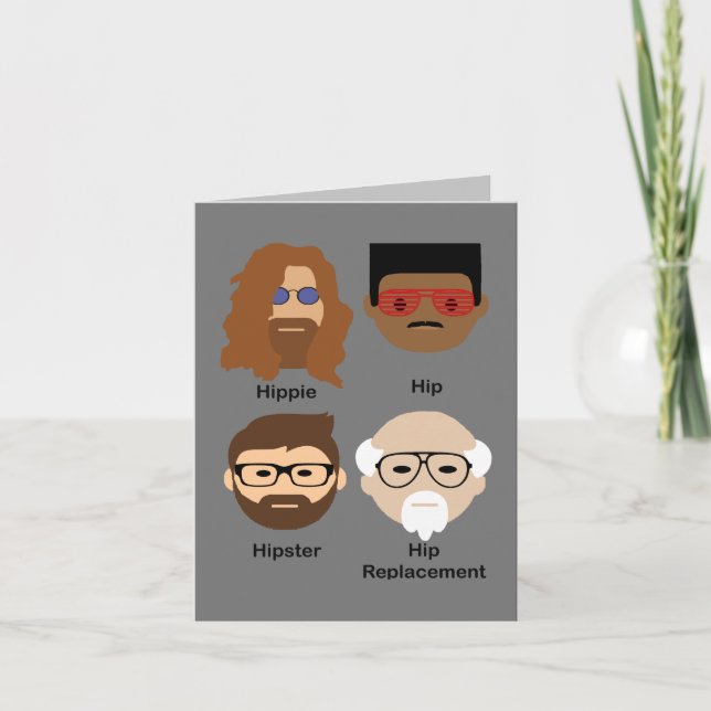 Carte L'évolution de la hanche - hippie à prothèse de ha (Devant)