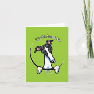 Carte Lévrier noir blanc IAAM