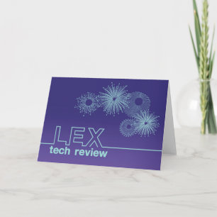 Carte Lex Tech Examen personnalisé Design Holiday