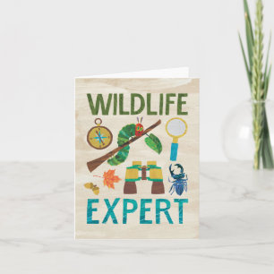 Carte L'expert en faune de la très gourmande chenille