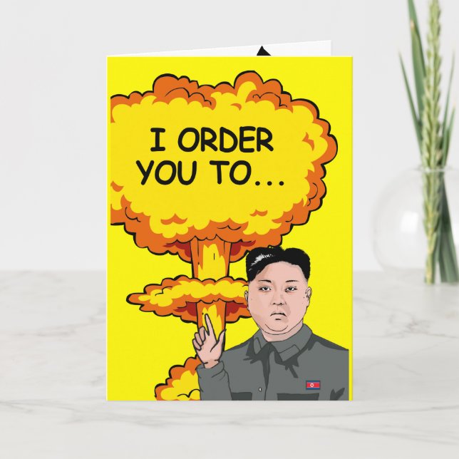Carte L'explosion de Kim Jong Un (Devant)