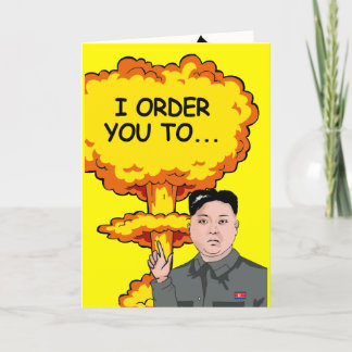 Carte L'explosion de Kim Jong Un