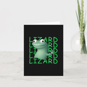 Carte Lézard Drôle Lézard Lézard Lézard Mème Viral Tenda