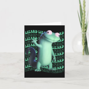Carte Lézard Drôle Mème Animal Femmes Hommes _4 
