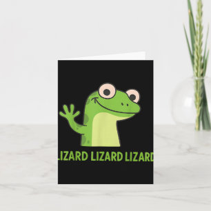 Carte Lézard Lézard Lézard Drôle Weirdcore Animal Meme G