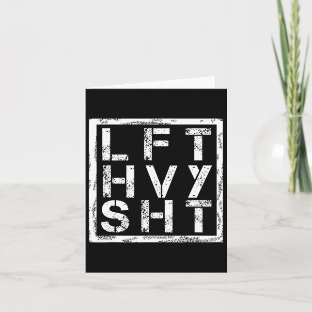 Carte Lft Hvy Sht - Lift Heavy Shi... - (Devant)