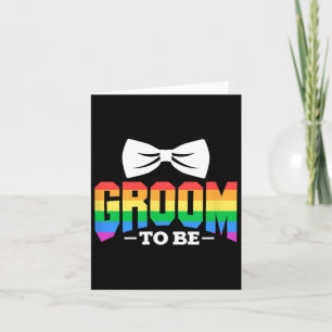 Carte Lgbt Groom To Be Gay Lesbian Stag Party Rainbow