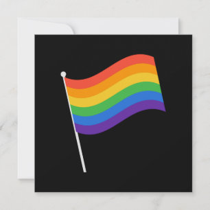 Carte LGBT+pride. drapeau arc-en-ciel