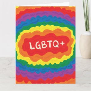 Carte LGBT+pride. queer, couleur arc-en-ciel.