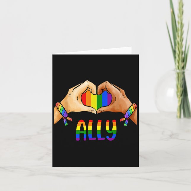 Carte Lgbtq Ally T Shirt Pour Hommes Gay pride Femmes En (Devant)