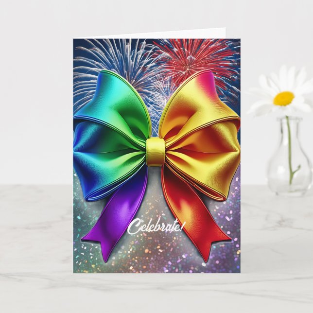 Carte LGBTQIA Celebration Rainbow Card (Petite plante)