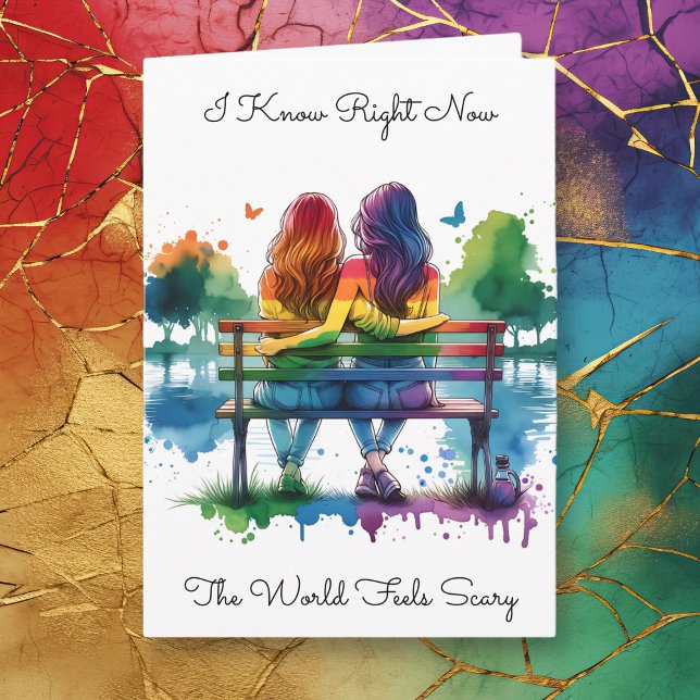 Carte LGBTQIA+ | Je sais que le monde fait peur (Créateur téléchargé)