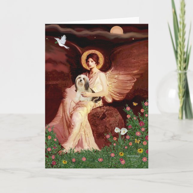 Carte Lhassa Apso 4 - Angel assis (Devant)